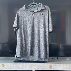 Under Armour Men’s Golf Polo (Grey XL)